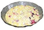 Trifle with almond layer