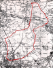 Sandridge parish boundary map circa 1950